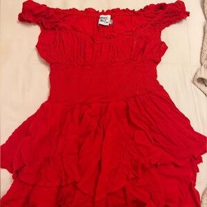 Princess Polly red romper